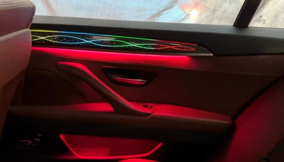 Luci ambientali LED Stella streamer pattern rainbow symphony dinamico (modello in fibra di carbonio) per BMW Serie 5 ((2011-2017)