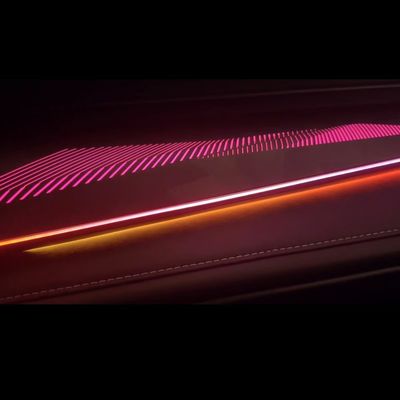 Lumiere ambientale parti elettroplate a quattro porte per Toyota Camry (24-25)