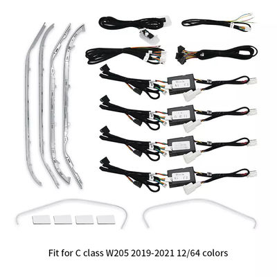 Luce ambientale per auto a LED per interni 64 colori per Mercedes Benz GLC X253 Classe C W205