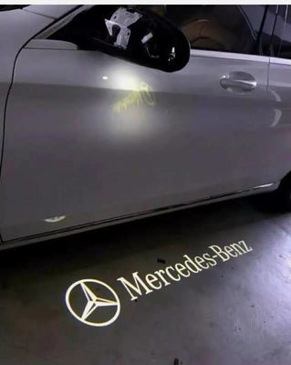 DC 12V Specchio LED Car Logo Welcome Light 6500K Per Mercedes Benz ODM