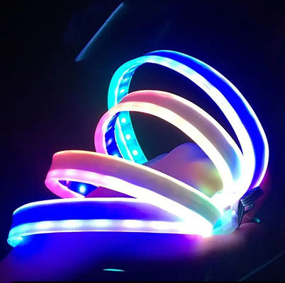 Universal APP/Remote Control Auto Car RGB Atmosphere Ambient Light Car Decorative Door Warning Light Flexible Flowing