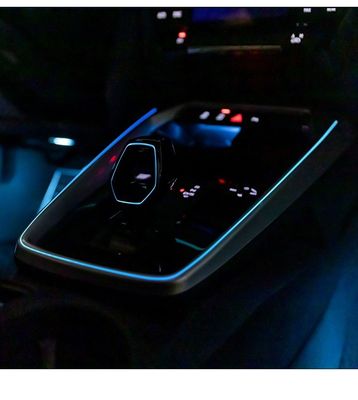 Luce interna Crystal Car Gear Shift Handle della manopola LED dell'ingranaggio dell'automobile per Audi A3 2021-2023 con luce ambientale originale