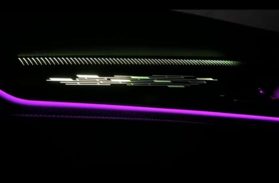 Luci ambientali Sinfonia arcobaleno dinamico Piano nero disegno dello stampo + quattro porte elettroplate per Cadillac CT5
