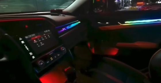 Ambient lights Rainbow symphony dynamic carbon fiber Ribbon style for Honda Civic(2016-2021)