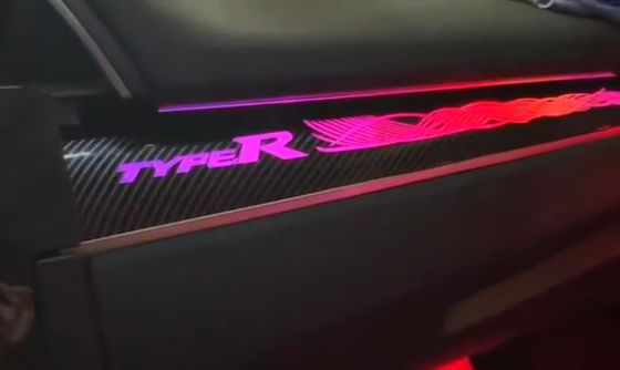Ambient lights Rainbow symphony dynamic carbon fiber Ribbon style for Honda Civic(2016-2021)