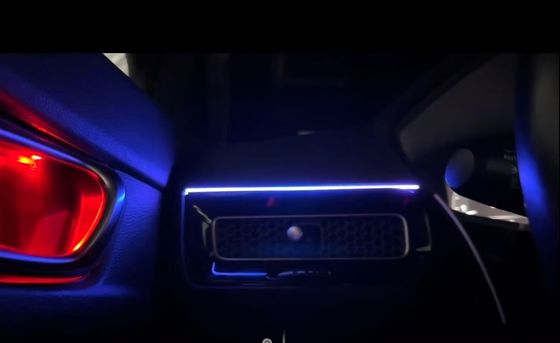 Ambient lights Rainbow symphony dynamic Piano black Ribbon style+Tweeter cover for Honda Civic/Integra(2022-2023)