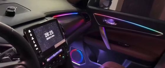 Luci ambientali Rainbow symphony dinamica in fibra di carbonio Starry Sky design (senza trim per passeggeri) per Honda AVANCIER/URV (2023)
