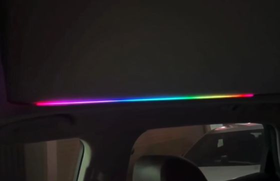 Luci ambientali Rainbow symphony dinamica in fibra di carbonio Starry Sky design (senza trim per passeggeri) per Honda AVANCIER/URV (2023)