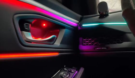 Luci ambientali Sinfonia arcobaleno dinamica Stile nastro per Honda INSPIRE ((2023)