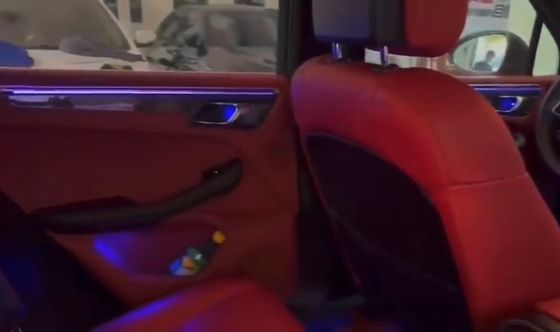 چراغ های محیطی فیبر کربن RGB حکاکی رادیوم + فیبر سرنشین برای پورشه مکان (2018-2024)