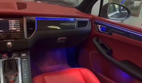 چراغ های محیطی فیبر کربن RGB حکاکی رادیوم + فیبر سرنشین برای پورشه مکان (2018-2024)