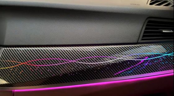 Luci ambientali LED Stella streamer pattern rainbow symphony dinamico (modello in fibra di carbonio) per BMW Serie 5 ((2011-2017)