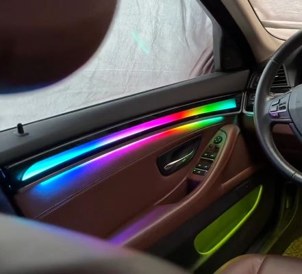 چراغ های محیطی LED روشنایی پویا رنگین کمان سمفونی پویا (طراحی قالب) برای BMW سری 5 ((2011-2017)