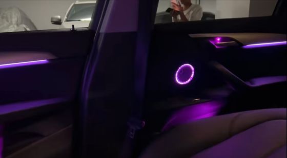 Luci ambientali Sinfonia arcobaleno LED dinamica+Griglia a tono medio per BMW Serie 1 ((Versione a tre compartimenti)))) 2016-2023)