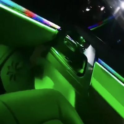 Luce ambientale del drago in fibra di carbonio Modello di scala per Land Cruiser