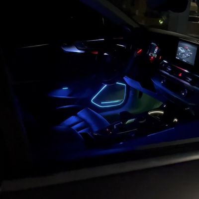 Two Door Edition+Midranger Horn cover 24 Lights Phantom coloored for 17-24 style Audi A 5 Ambient Light