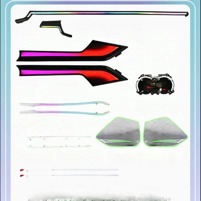 Two Door Edition+Midranger Horn cover 24 Lights Phantom coloored for 17-24 style Audi A 5 Ambient Light