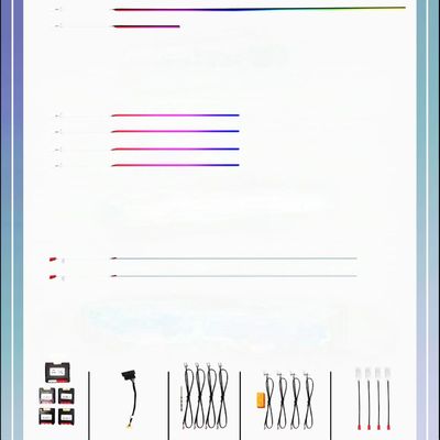 چراغ های LED 22 نور محیط رنگ شبح برای ترامونت (21-25)